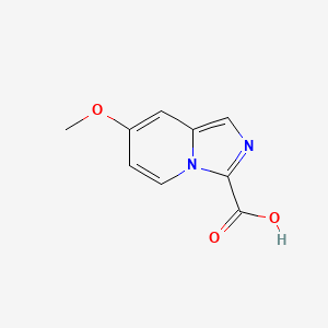 molecular formula C9H8N2O3 B13677890 7-Methoxyimidazo[1,5-a]pyridine-3-carboxylic acid 