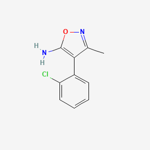 molecular formula C10H9ClN2O B1367790 4-(2-氯苯基)-3-甲基异噁唑-5-胺 CAS No. 924871-30-7