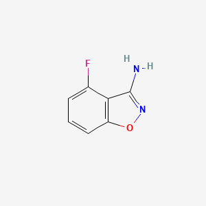 molecular formula C7H5FN2O B1367791 4-氟-1,2-苯并噁唑-3-胺 CAS No. 904815-05-0