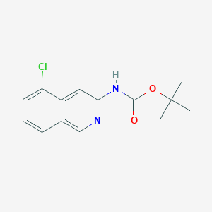 molecular formula C14H15ClN2O2 B13677936 tert-Butyl (5-chloroisoquinolin-3-yl)carbamate 