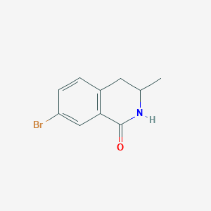 molecular formula C10H10BrNO B13677968 7-bromo-3-methyl-3,4-dihydroisoquinolin-1(2H)-one 