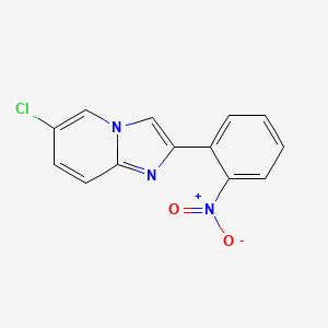 molecular formula C13H8ClN3O2 B13677972 6-Chloro-2-(2-nitrophenyl)imidazo[1,2-a]pyridine 