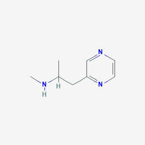 molecular formula C8H13N3 B1367798 N-甲基-1-吡嗪-2-基丙烷-2-胺 CAS No. 937642-61-0