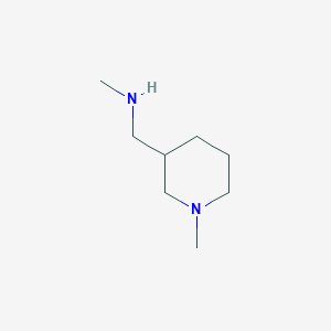 molecular formula C8H18N2 B1367799 N-Methyl-1-(1-methylpiperidin-3-yl)methanamine CAS No. 639078-61-8