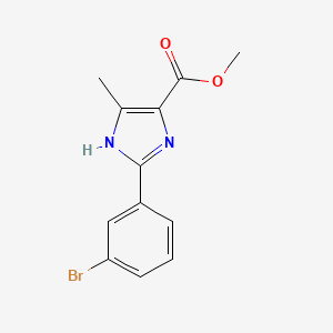 methyl 2-(3-bromophenyl)-5-methyl-1H-imidazole-4-carboxylate