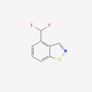 molecular formula C8H5F2NS B13678009 6-(Difluoromethyl)benzo[d]isothiazole 