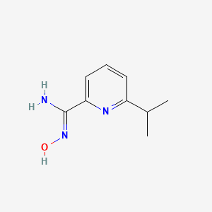 molecular formula C9H13N3O B13678020 N-Hydroxy-6-isopropylpicolinimidamide 