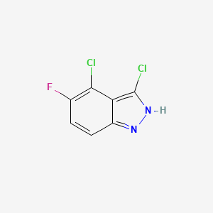 molecular formula C7H3Cl2FN2 B13678038 3,4-Dichloro-5-fluoro-1H-indazole 