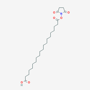 molecular formula C24H41NO6 B13678044 20-((2,5-Dioxopyrrolidin-1-yl)oxy)-20-oxoicosanoic acid 