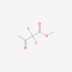 molecular formula C5H6F2O3 B13678072 Methyl 2,2-difluoro-3-oxobutanoate 