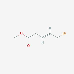 molecular formula C6H9BrO2 B13678076 Methyl 5-bromopent-3-enoate 