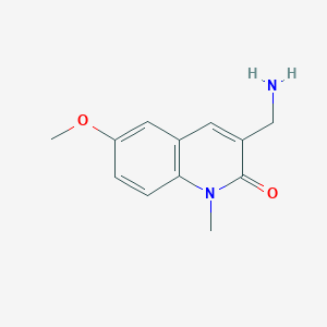 3-(aminomethyl)-6-methoxy-1-methylquinolin-2(1H)-one