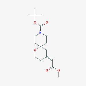 Methyl 2-(9-Boc-1-oxa-9-azaspiro[5.5]undecan-4-ylidene)acetate