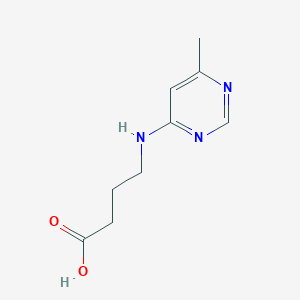 molecular formula C9H13N3O2 B1367810 4-[(6-Methylpyrimidin-4-yl)amino]butanoic acid 