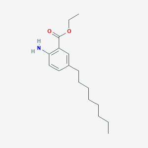 molecular formula C17H27NO2 B13678106 Ethyl 2-amino-5-octylbenzoate 