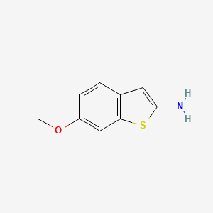 molecular formula C9H9NOS B13678108 6-Methoxybenzo[b]thiophen-2-amine 