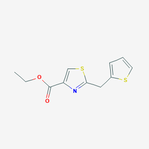 molecular formula C11H11NO2S2 B13678112 Ethyl 2-(Thiophen-2-ylmethyl)thiazole-4-carboxylate 