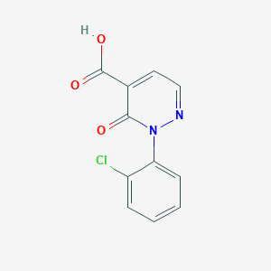 molecular formula C11H7ClN2O3 B13678116 2-(2-Chlorophenyl)-3-oxo-2,3-dihydropyridazine-4-carboxylic acid 