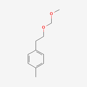 molecular formula C11H16O2 B13678134 1-[2-(Methoxymethoxy)ethyl]-4-methylbenzene 