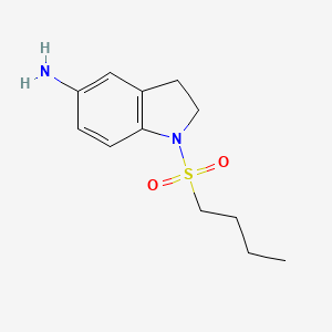 1-(Butane-1-sulfonyl)-2,3-dihydro-1H-indol-5-amine