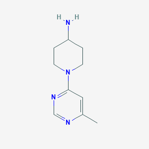 molecular formula C10H16N4 B1367815 1-(6-Methylpyrimidin-4-yl)piperidin-4-amine 