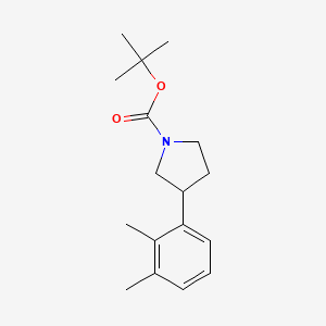 molecular formula C17H25NO2 B13678170 1-Boc-3-(2,3-dimethylphenyl)pyrrolidine 