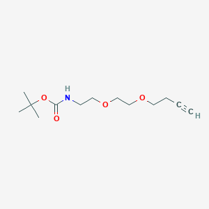 molecular formula C13H23NO4 B13678205 tert-Butyl (2-(2-(but-3-yn-1-yloxy)ethoxy)ethyl)carbamate 