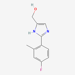 2-(4-Fluoro-2-methylphenyl)imidazole-5-methanol