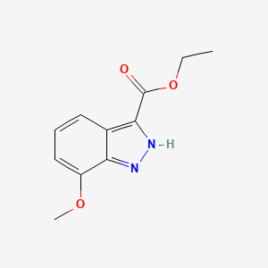 molecular formula C11H12N2O3 B1367825 7-甲氧基-1H-吲唑-3-羧酸乙酯 CAS No. 885278-98-8