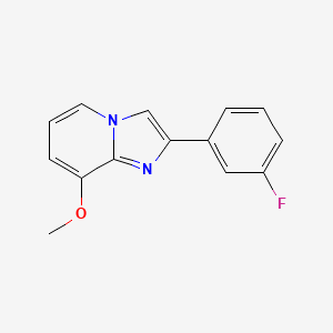 molecular formula C14H11FN2O B13678303 2-(3-Fluorophenyl)-8-methoxyimidazo[1,2-a]pyridine 