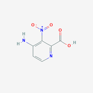 molecular formula C6H5N3O4 B13678310 4-Amino-3-nitropicolinic acid 