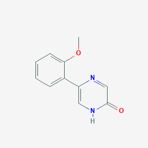 molecular formula C11H10N2O2 B1367836 5-(2-Methoxyphenyl)-1,2-dihydropyrazin-2-one CAS No. 912763-39-4