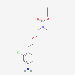 4-[2-[2-[Boc-(methyl)amino]ethoxy]ethyl]-3-chloroaniline