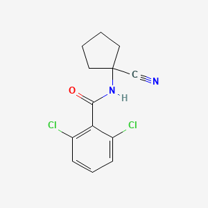 2,6-dichloro-N-(1-cyanocyclopentyl)benzamide