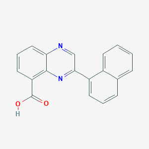 molecular formula C19H12N2O2 B1367848 3-(Naphthalen-1-yl)quinoxaline-5-carboxylic acid CAS No. 904818-32-2