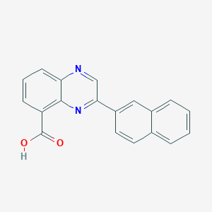 molecular formula C19H12N2O2 B1367849 3-(Naphthalen-2-yl)quinoxaline-5-carboxylic acid CAS No. 688801-18-5