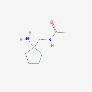 molecular formula C8H16N2O B1367851 N-[(1-aminocyclopentyl)methyl]acetamide CAS No. 904815-32-3