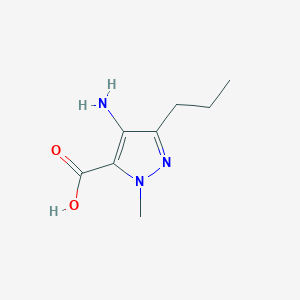 molecular formula C8H13N3O2 B1367853 4-氨基-1-甲基-3-丙基-1H-吡唑-5-羧酸 CAS No. 383427-88-1