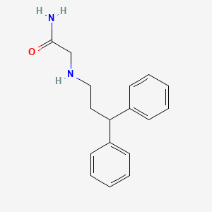 molecular formula C17H21ClN2O B1367860 2-(3,3-Diphenylpropylamino)acetamide CAS No. 76991-05-4