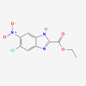 Ethyl 6-Chloro-5-nitrobenzimidazole-2-carboxylate