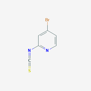 molecular formula C6H3BrN2S B13678690 4-Bromo-2-isothiocyanatopyridine 