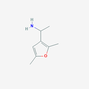 molecular formula C8H13NO B1367874 1-(2,5-二甲基呋喃-3-基)乙胺 CAS No. 317830-20-9