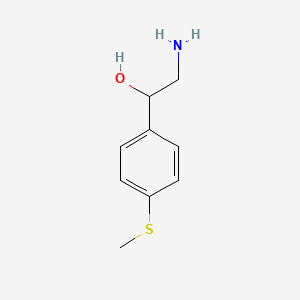 molecular formula C9H13NOS B1367876 2-Amino-1-[4-(methylthio)phenyl]ethanol 