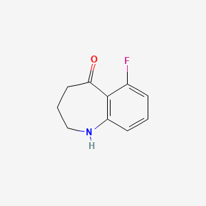 molecular formula C10H10FNO B13678781 6-Fluoro-3,4-dihydro-1H-benzo[b]azepin-5(2H)-one 