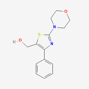 molecular formula C14H16N2O2S B1367888 (2-吗啉-4-基-4-苯基-1,3-噻唑-5-基)甲醇 CAS No. 926228-58-2