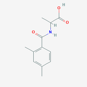 molecular formula C12H15NO3 B1367890 2-[(2,4-Dimethylphenyl)formamido]propanoic acid 