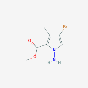 Methyl 1-amino-4-bromo-3-methyl-1H-pyrrole-2-carboxylate