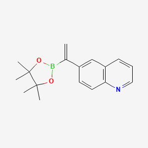 6-[1-(4,4,5,5-Tetramethyl-1,3,2-dioxaborolan-2-yl)ethenyl]quinoline