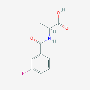 2-[(3-Fluorophenyl)formamido]propanoic acid