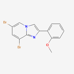 6,8-Dibromo-2-(2-methoxyphenyl)imidazo[1,2-a]pyridine